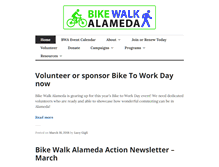 Tablet Screenshot of bikewalkalameda.org